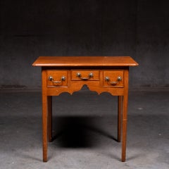 19th Century English Oak Side Table by Seth Bede, Documented The Leisure Hour