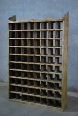 19th Century Pine Large Wall Hanging Mercantile Mail Sorter