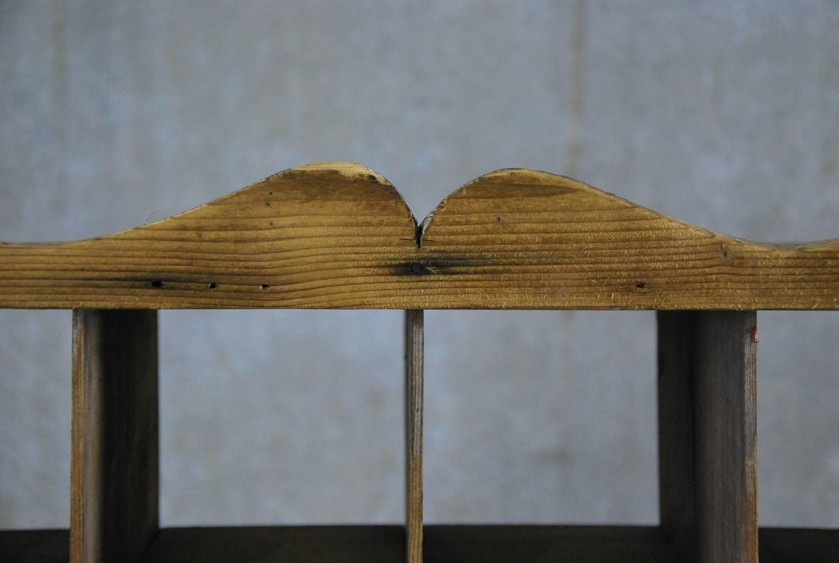 19th Century Pine Large Wall Hanging Mercantile Mail Sorter In Good Condition In Surrey, BC