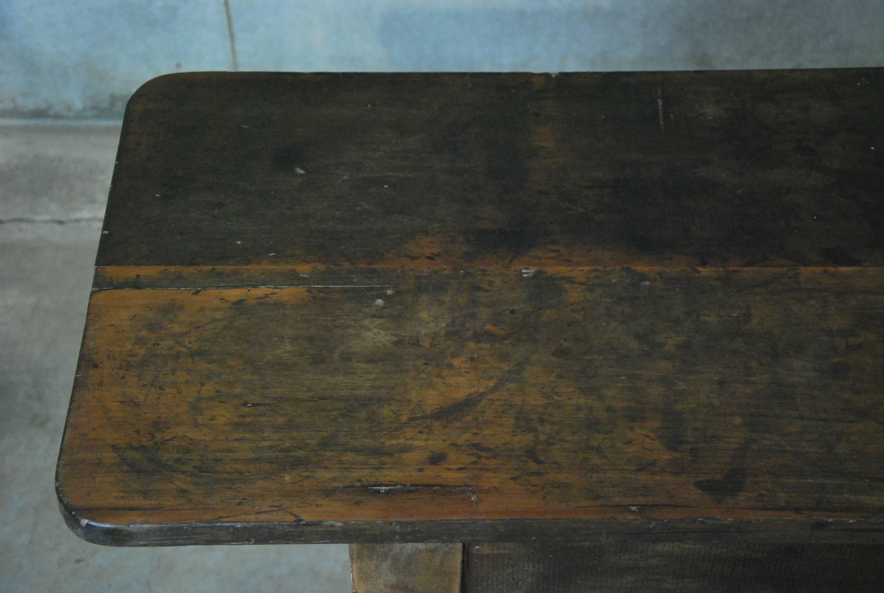 1840 Solid Cherry Console/Sofa Table In Good Condition In Surrey, BC