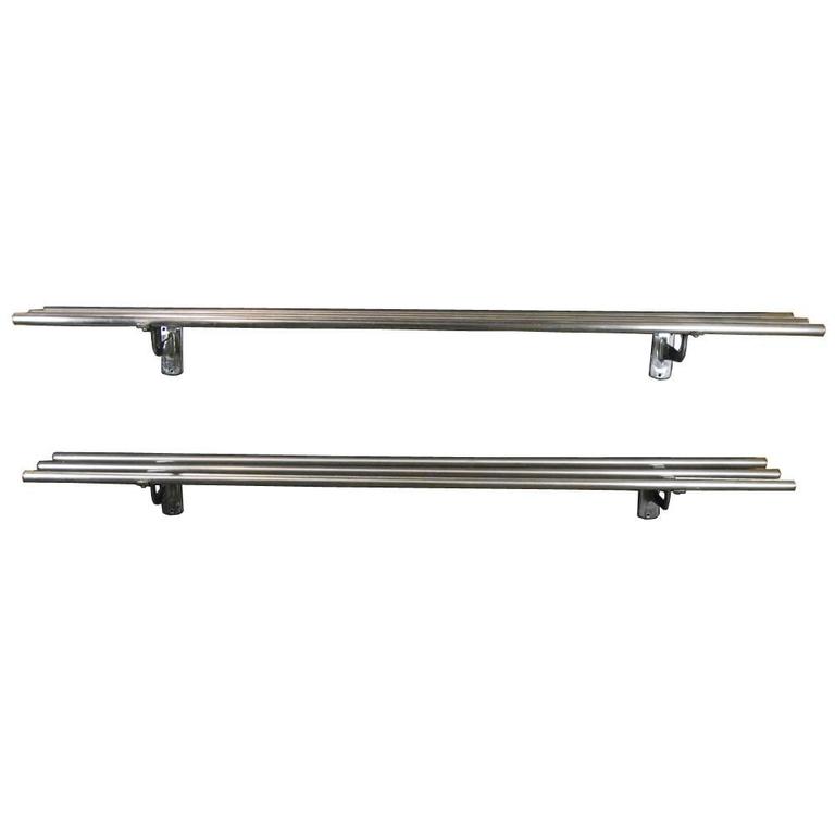 1950 WallMounted Railway Luggage Racks at 1stdibs