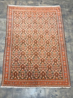 Tapis antique du Kurdistan (Senneh), des années 1880, avec un motif de poissons