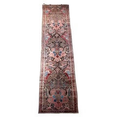 Early 20th Century Persian Malayer Floral Runner