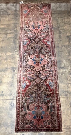 Early 20th Century Persian Malayer Floral Runner