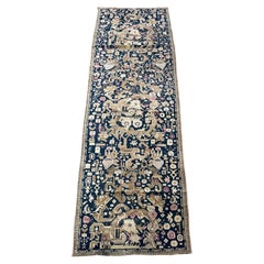 Early 20th Century Karabagh Pictorial Floral Design Runner