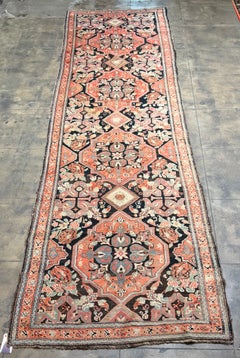 1900s Antique Karabagh Floral Medallion Runner Rug – 16' x 4'1"