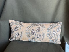 17th Century Turkish Metallic Silk Floral Pillow