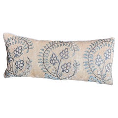 17th Century Turkish Metallic Silk Floral Pillow
