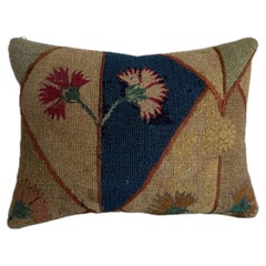 Antique 17th Century Florentine Carnation Silk Pillow