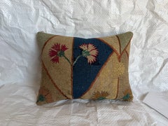 Antique 17th Century Florentine Carnation Silk Pillow
