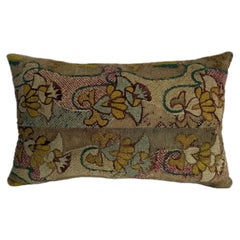 Antique 17th Century Italian Florentine Floral Tapestry Pillow