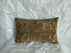 Antique 17th Century Italian Florentine Floral Tapestry Pillow