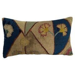 17th Century Italian Floral and Geometric Tapestry Pillow