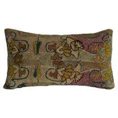 Antique Italian Florentine Floral Scroll Tapestry Pillow - 17th Century