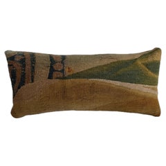 Antique 17th Century Brussels Abstract Botanical Tapestry Pillow
