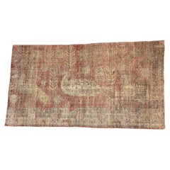 Circa 1900s Antique Samarkand Wool Rug with Botanical and Bird Design