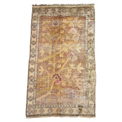 Circa 1900 Samarkand Handwoven Wool Rug with Floral Tree Design