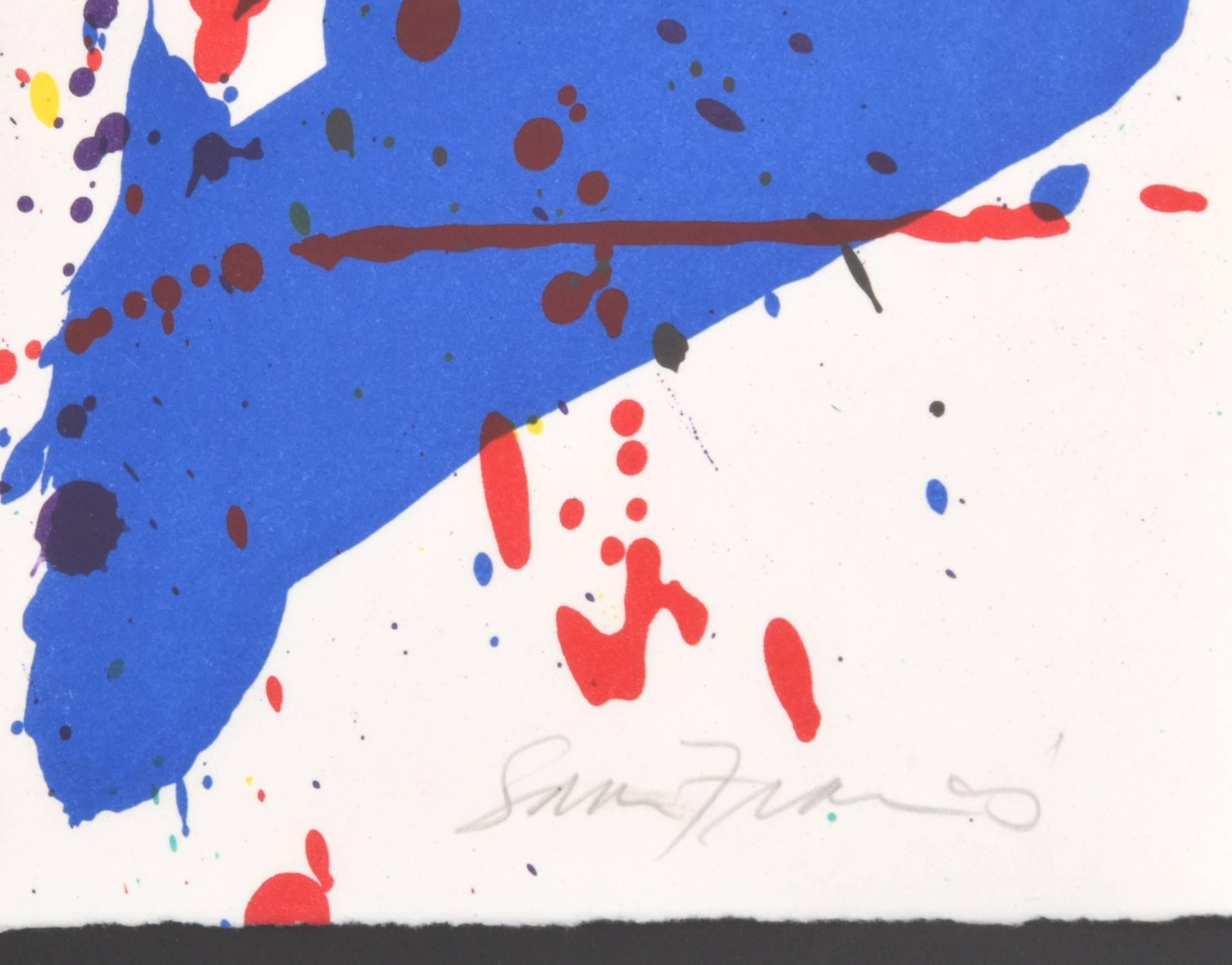 Modern Large Sam Francis Lithograph, Signed Limited Edition