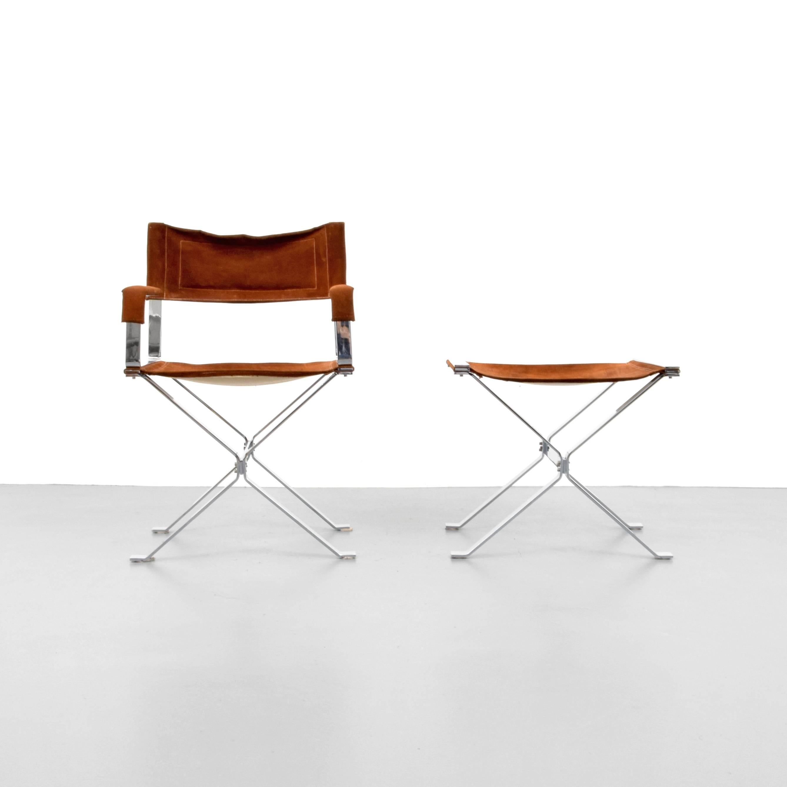 Directors chair and ottoman by Alessandro Albrizzi. 

Dimensions: 35