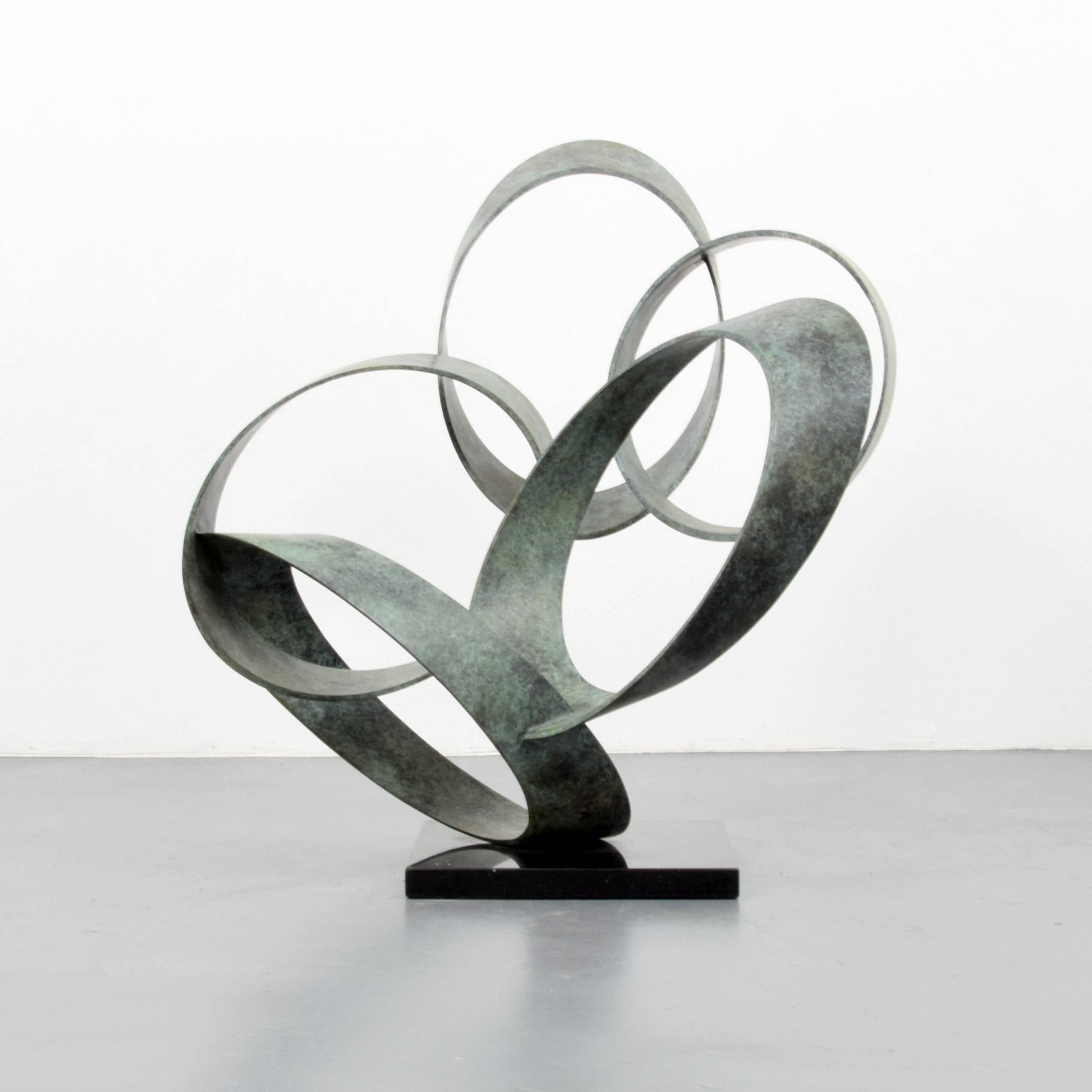 Sculpture is titled ORBITS XIIIA by Larry Mohr (American, 1921-2013). Provenance: Estate of Larry Mohr.

Markings: signed; ed. 1/8

Larry Mohr was an accomplished sculptor whose figural and abstract works are in the collections of the Metropolitan