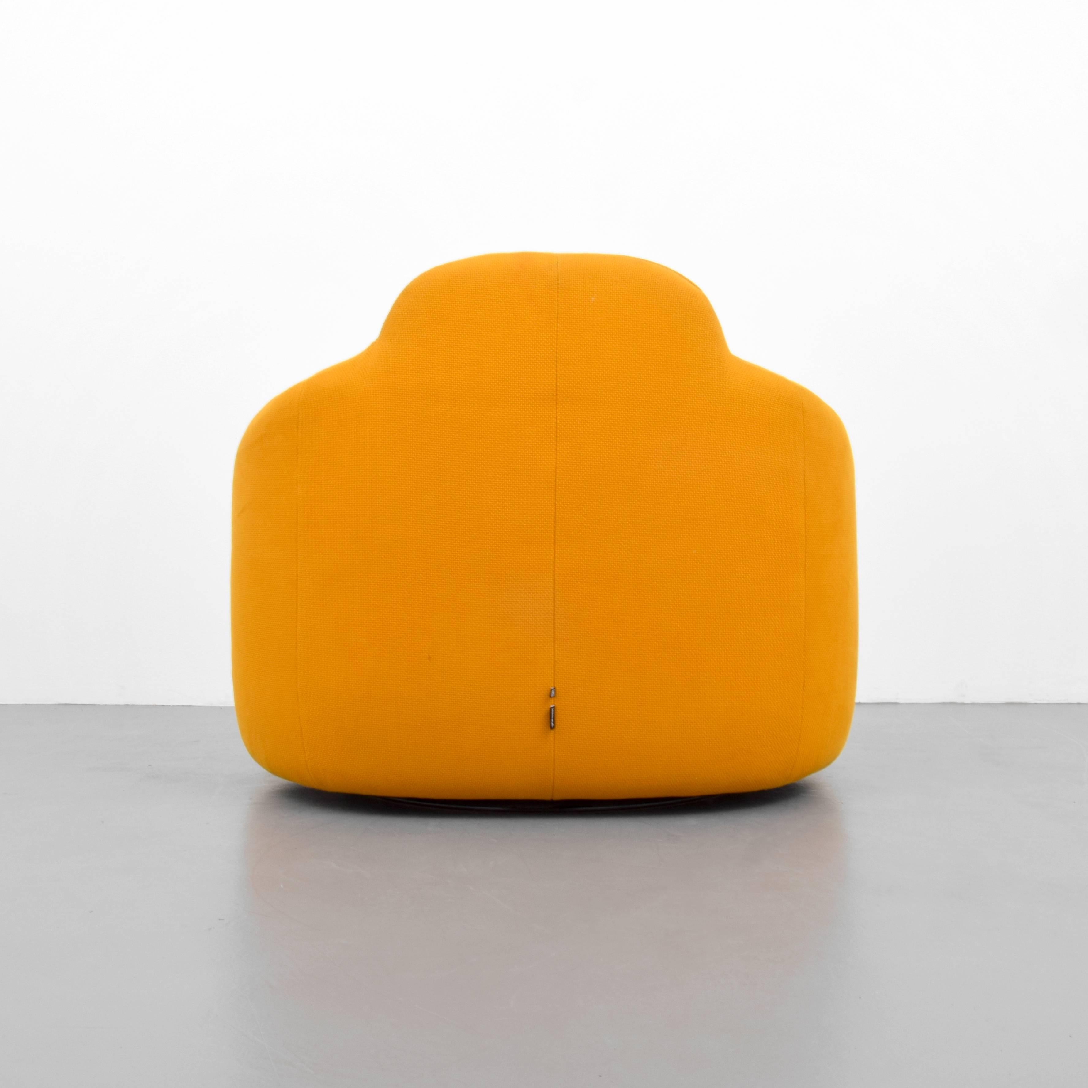 Lounge chair by Pierre Paulin. Additional Information: Reference: Paulin, Centre Pompidou, pg. 96. We have a yellow chair available also, please see 1stdibs listing.

Markings: Ligne Roset label.
 