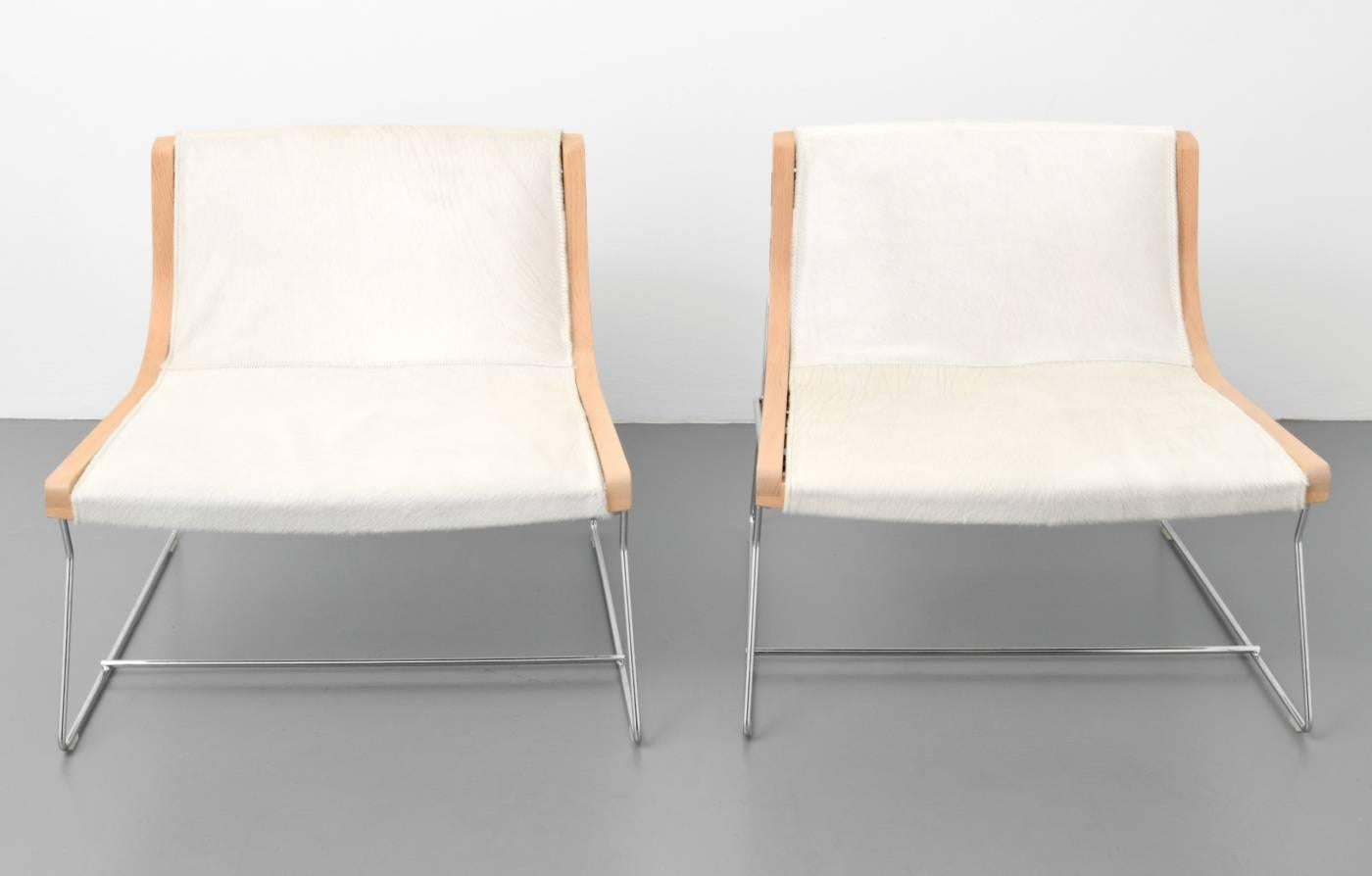 Pair of Paltrona JJ lounge chairs by Antonio Citterio for B&B Italia.
