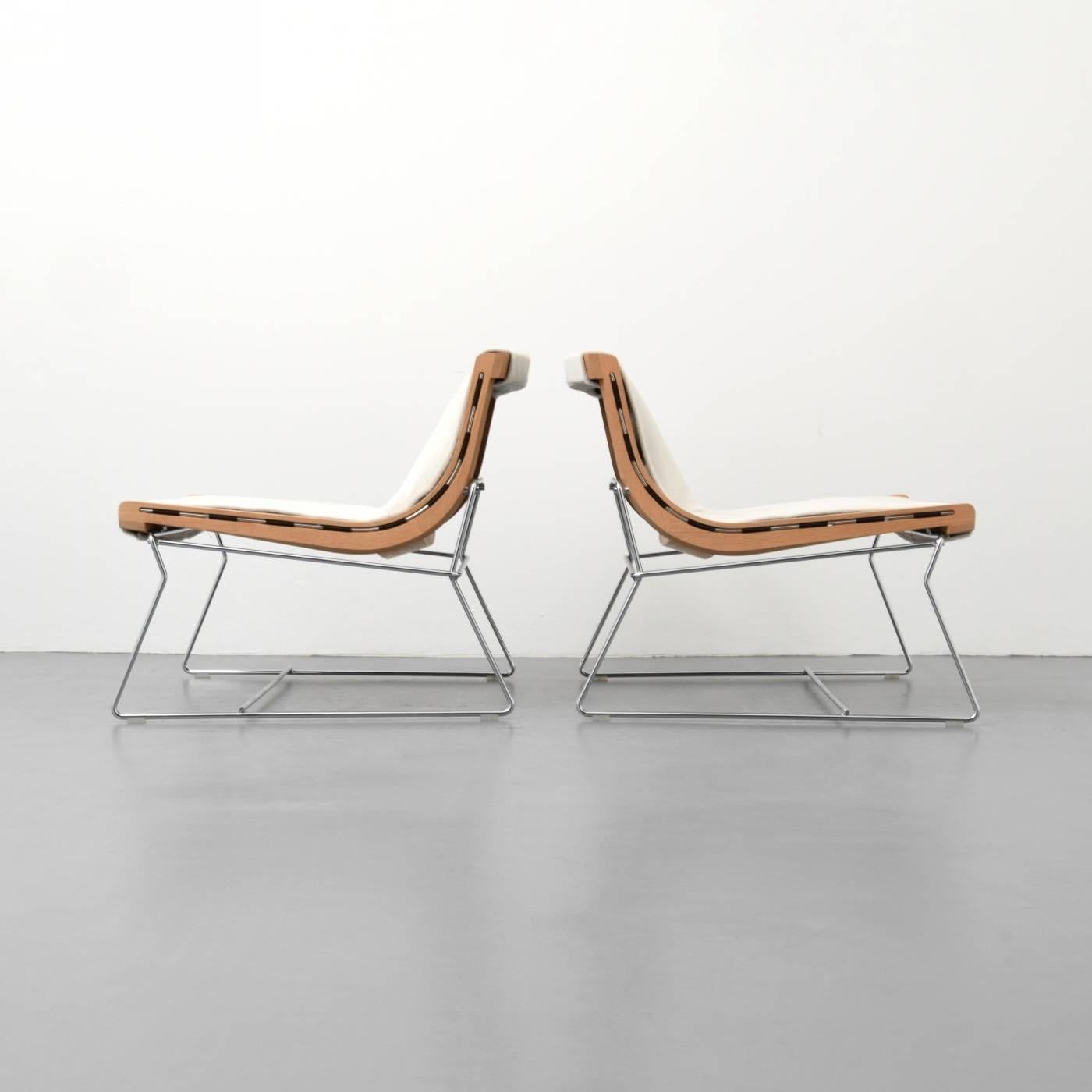 Modern Pair of Antonio Citterio Lounge Chairs