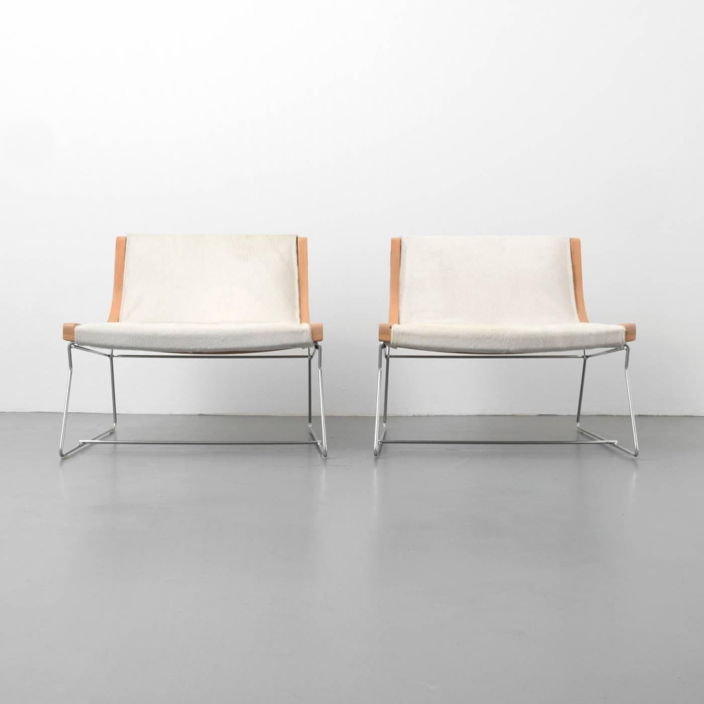 Contemporary Pair of Antonio Citterio Lounge Chairs