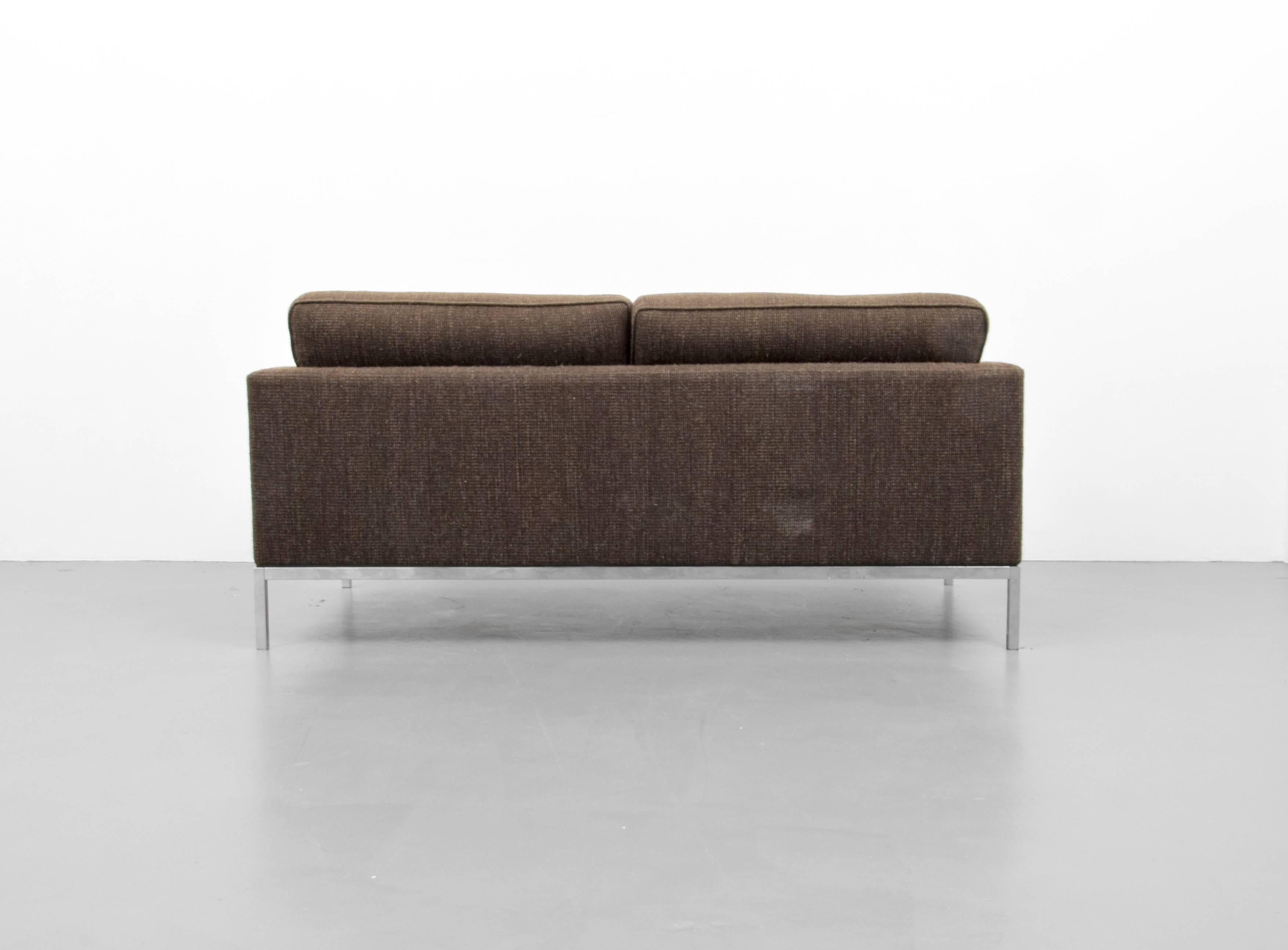 Sofa by Florence Knoll for Knoll. Reference (similar form): Knoll Furniture, Steven and Linda Rouland, pg. 94.