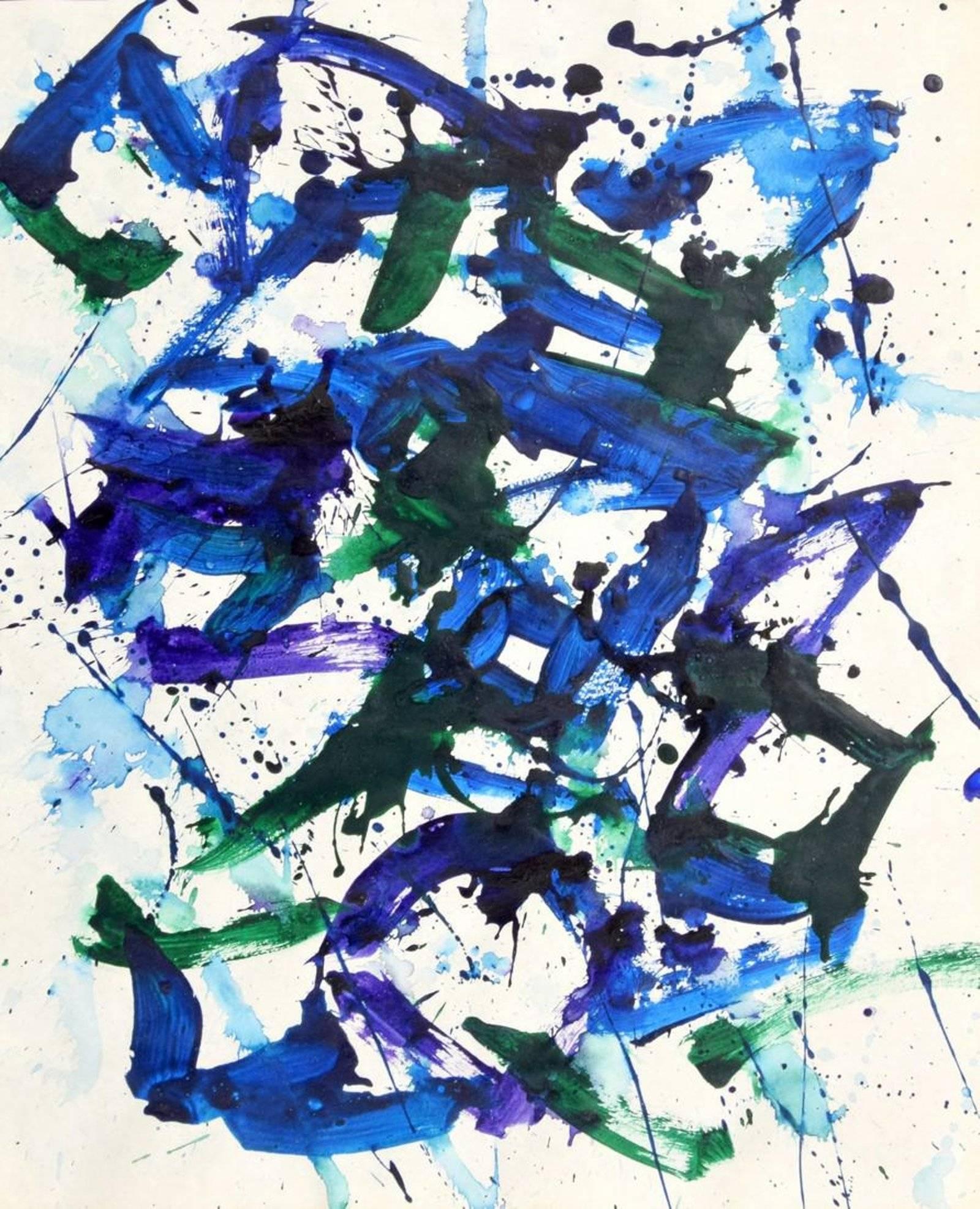 Painting by Sam Francis (1923-1994). Work is no. SF78-1191. Lot is accompanied by a copy of the receipt issued 5.6.2005 by Sotheby's Milan, Italy. Provenance: Estate of the artist, California Gallery Delaive, Amsterdam, Netherlands unverified