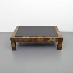 Large Paul Evans Patchwork Brutalist Coffee Table