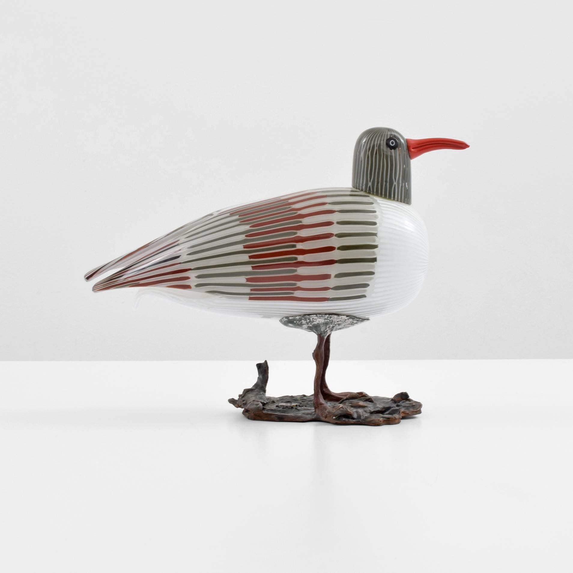 Modern Toni Zuccheri Gabbiano Bird Figurine, Venini & Co