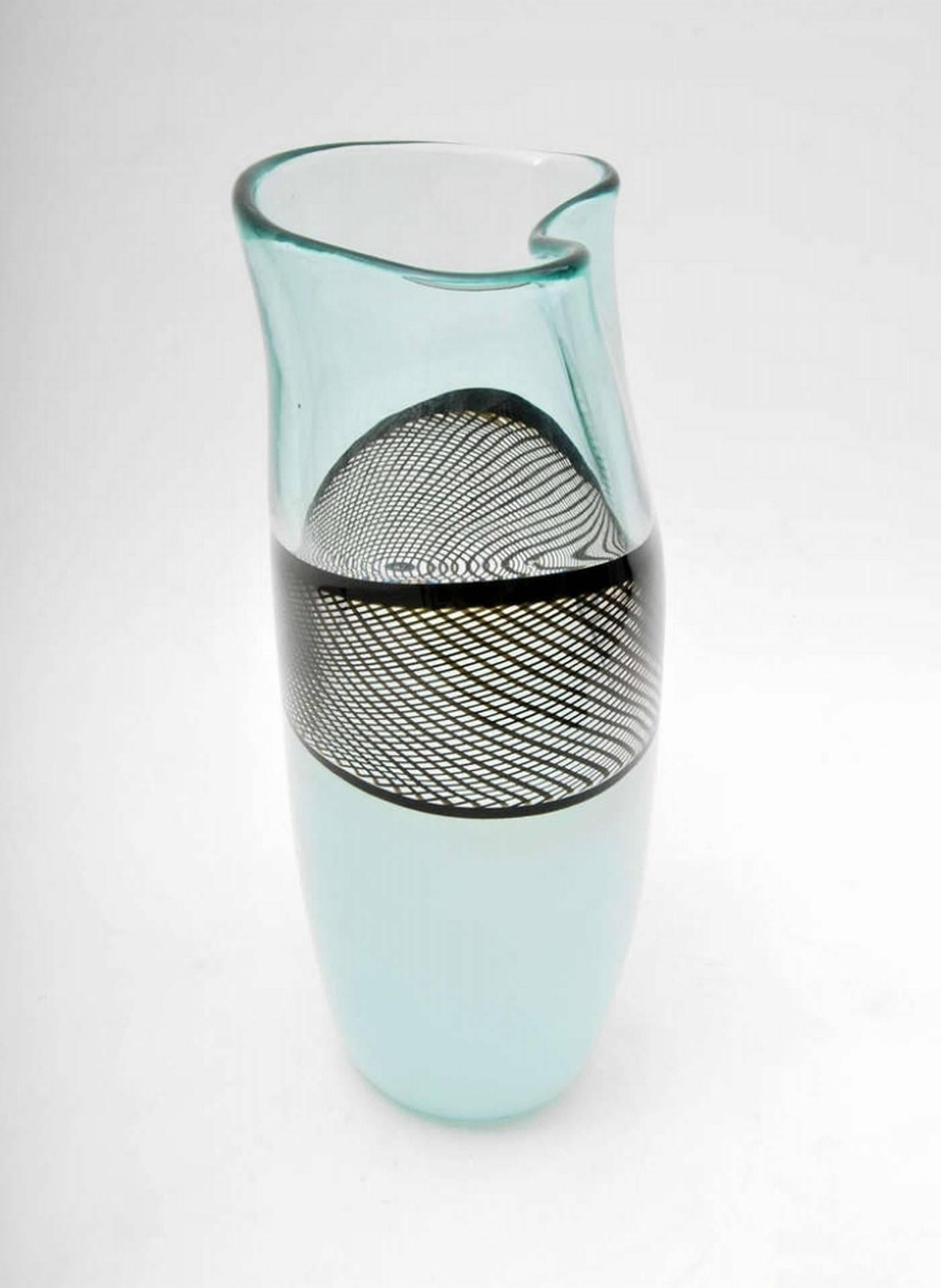 Modern Giampaolo Seguso Refolo Vase, Limited Edition For Sale