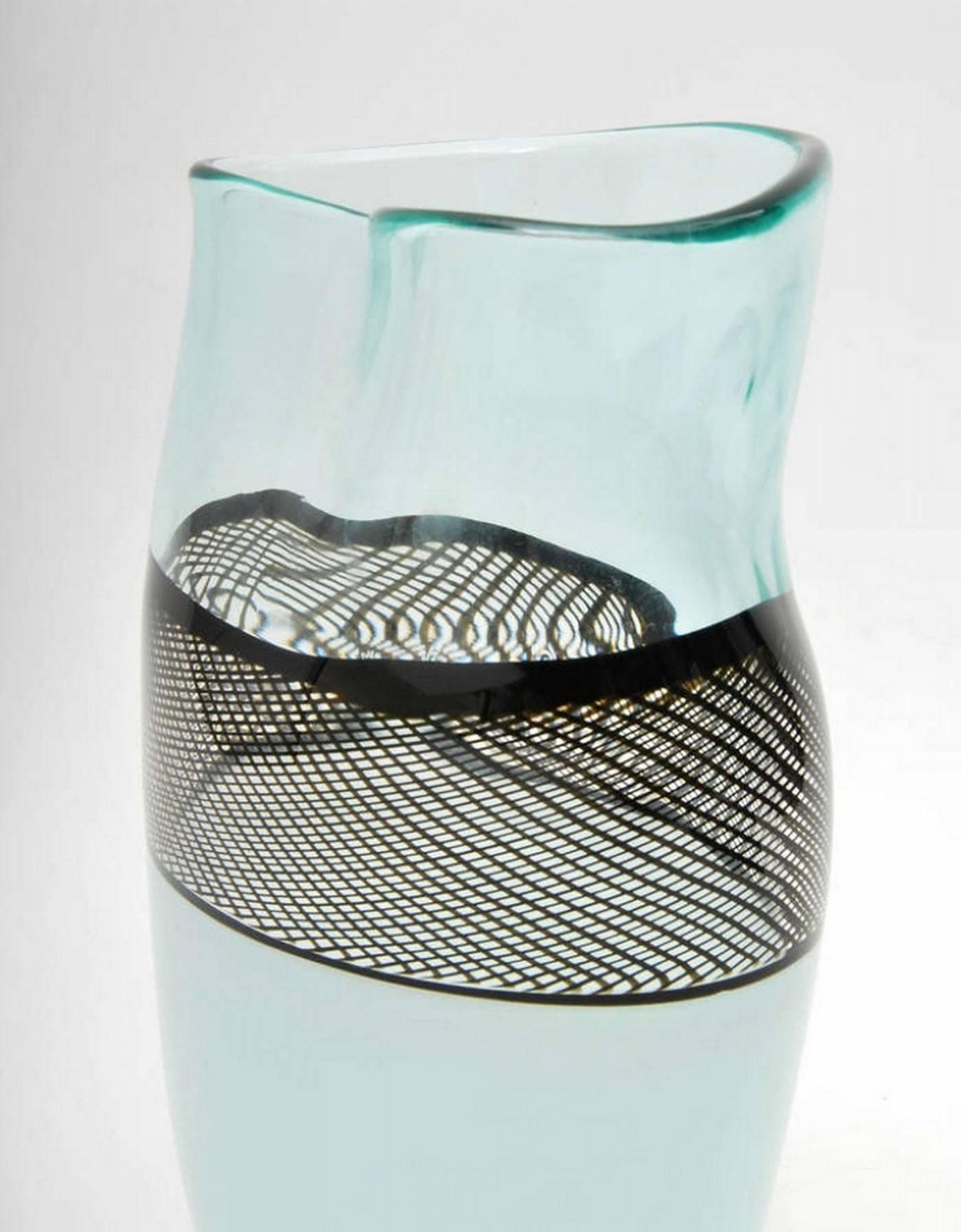 Italian Giampaolo Seguso Refolo Vase, Limited Edition For Sale