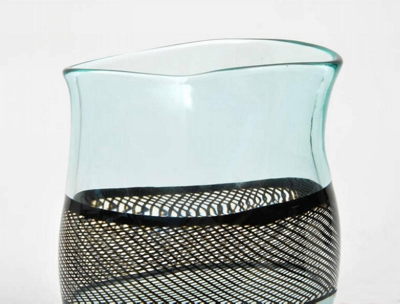 Late 20th Century Giampaolo Seguso Refolo Vase, Limited Edition For Sale