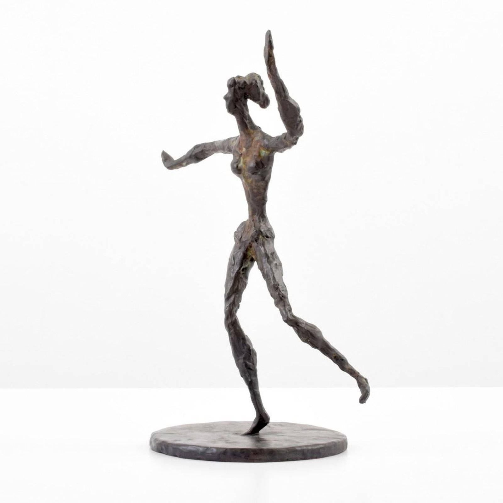Mid-20th Century Chaim Gross Bronze Figural Sculpture For Sale