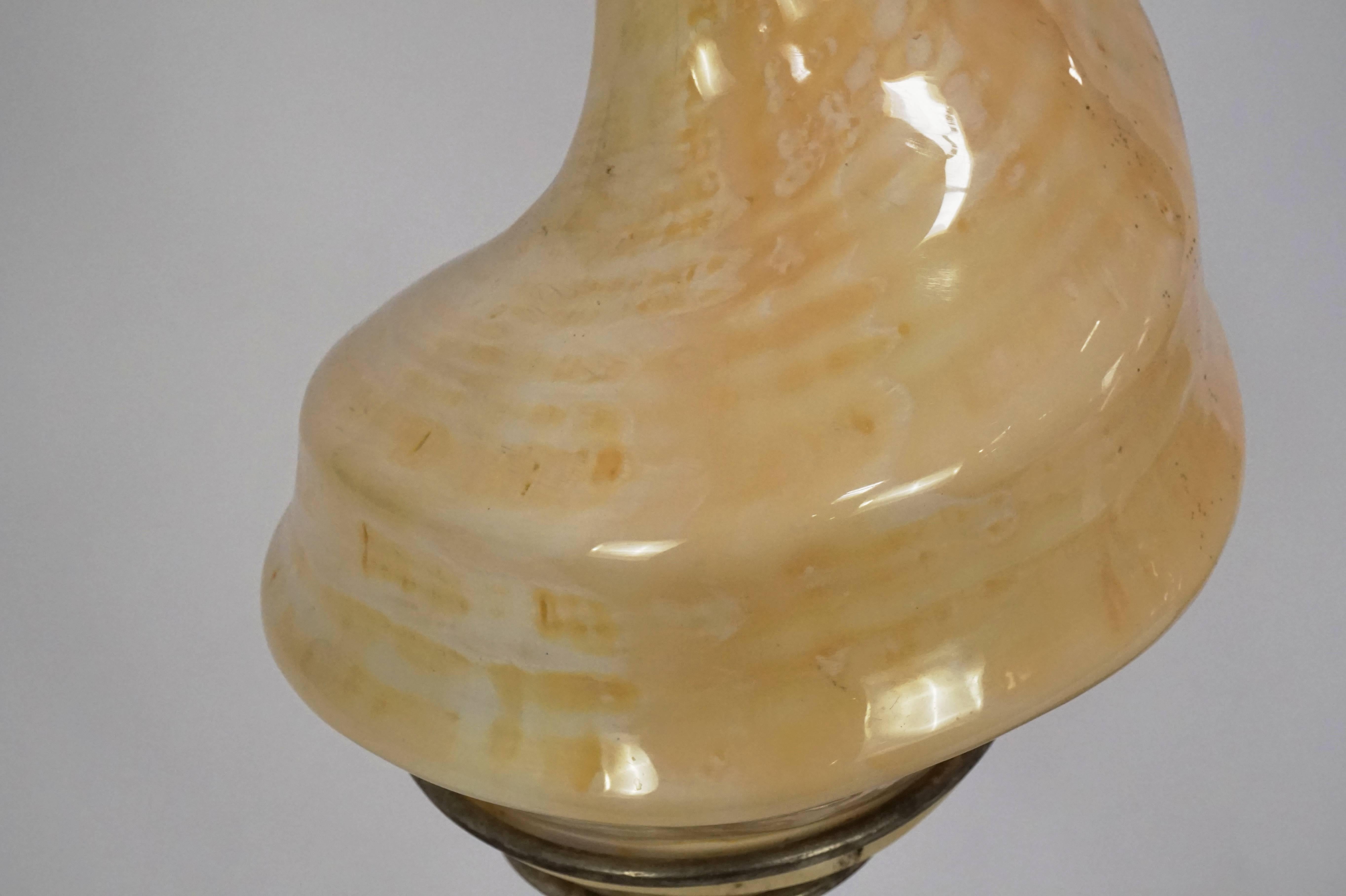 Mid-Century Modern Pair of Sea Shell Lamps