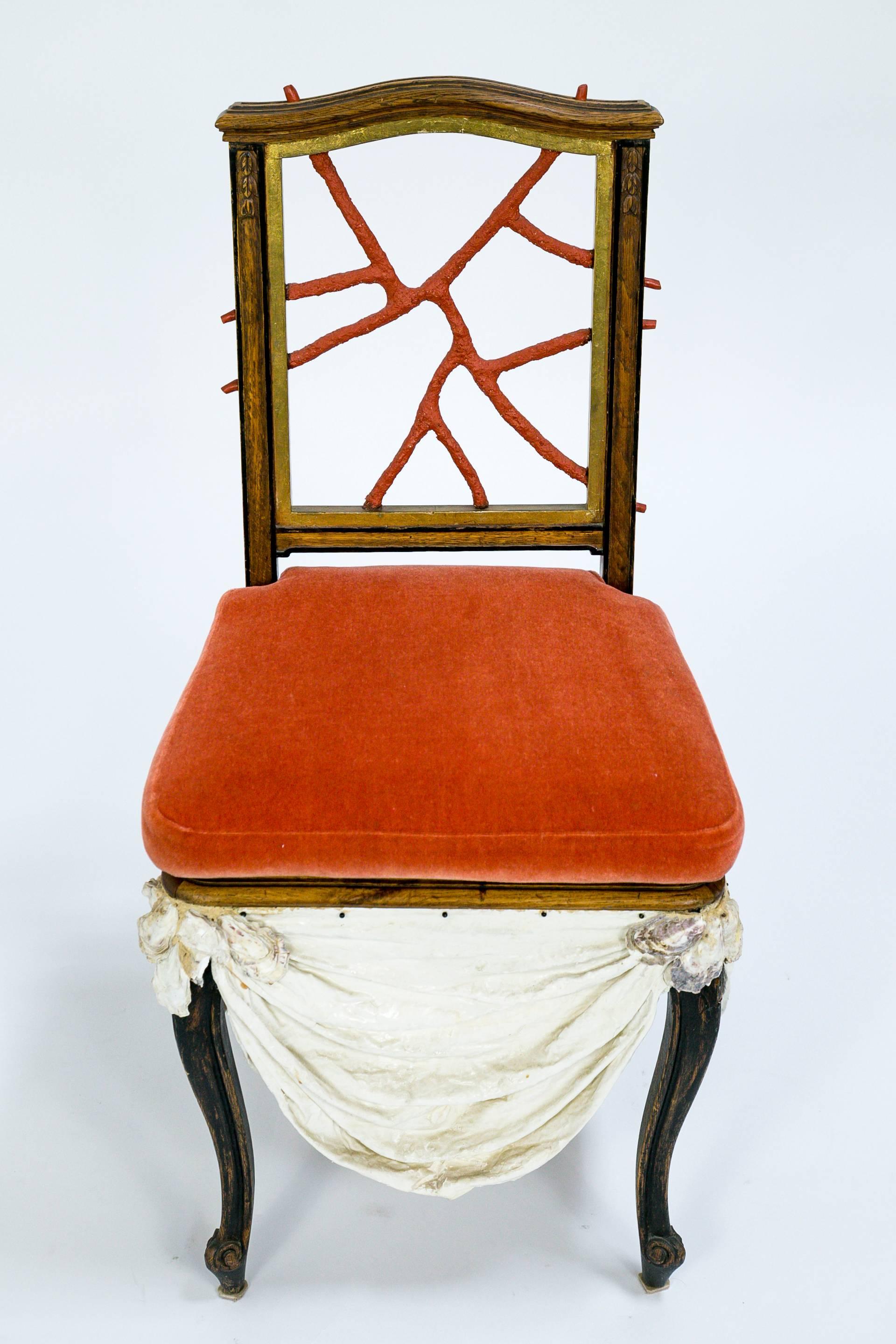 Late 20th Century Fantasy Coral Chairs