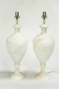 Alabaster Amphora Shaped Mother Lamp Lit From Within