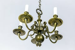Fine Petite Colonial Williamsburg Brass Chandelier