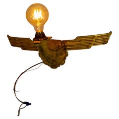 Set of Gilt Bronze Avian Theater Sconces, Pair