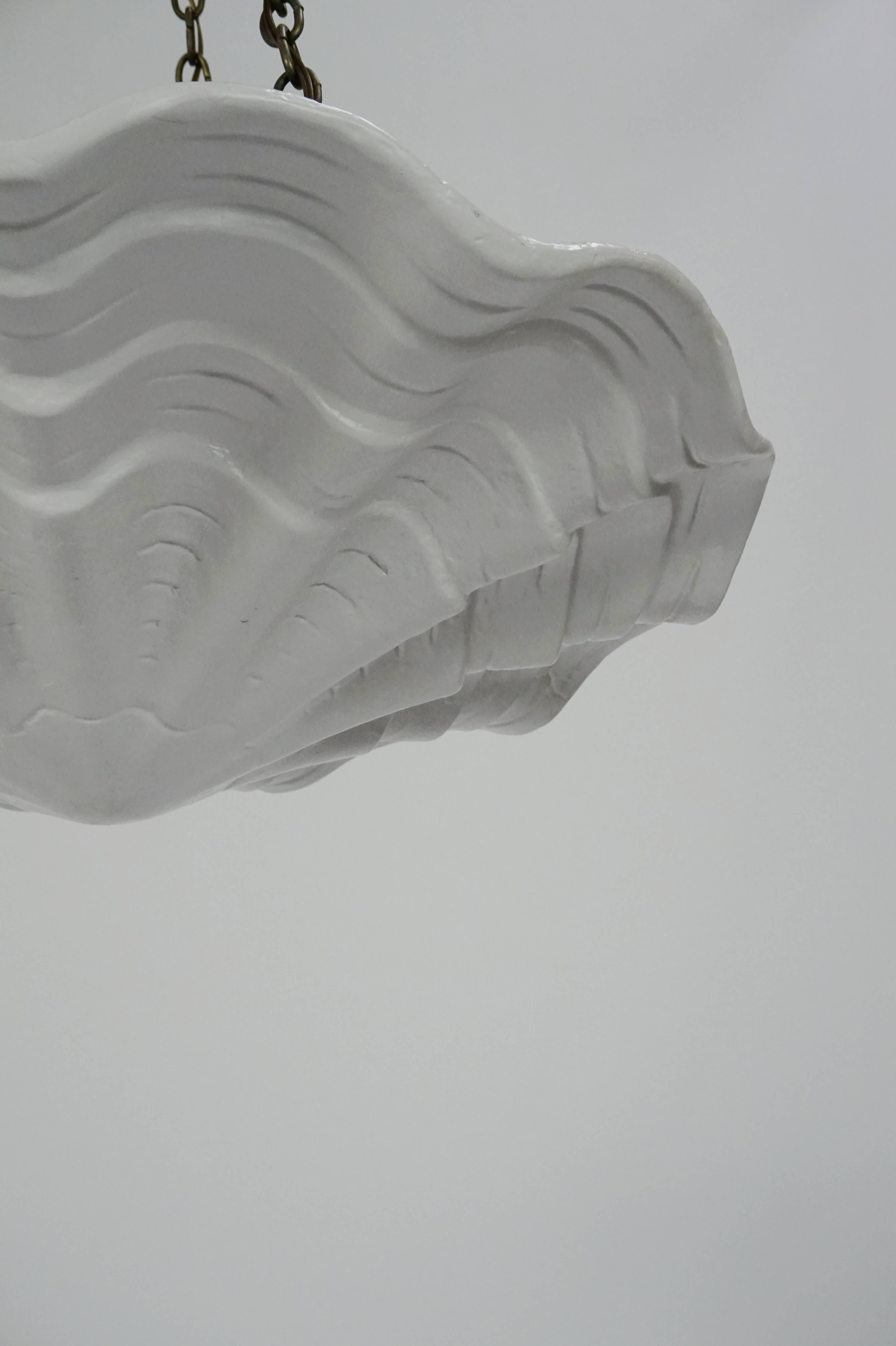 American Vintage Plaster Shell Pendant