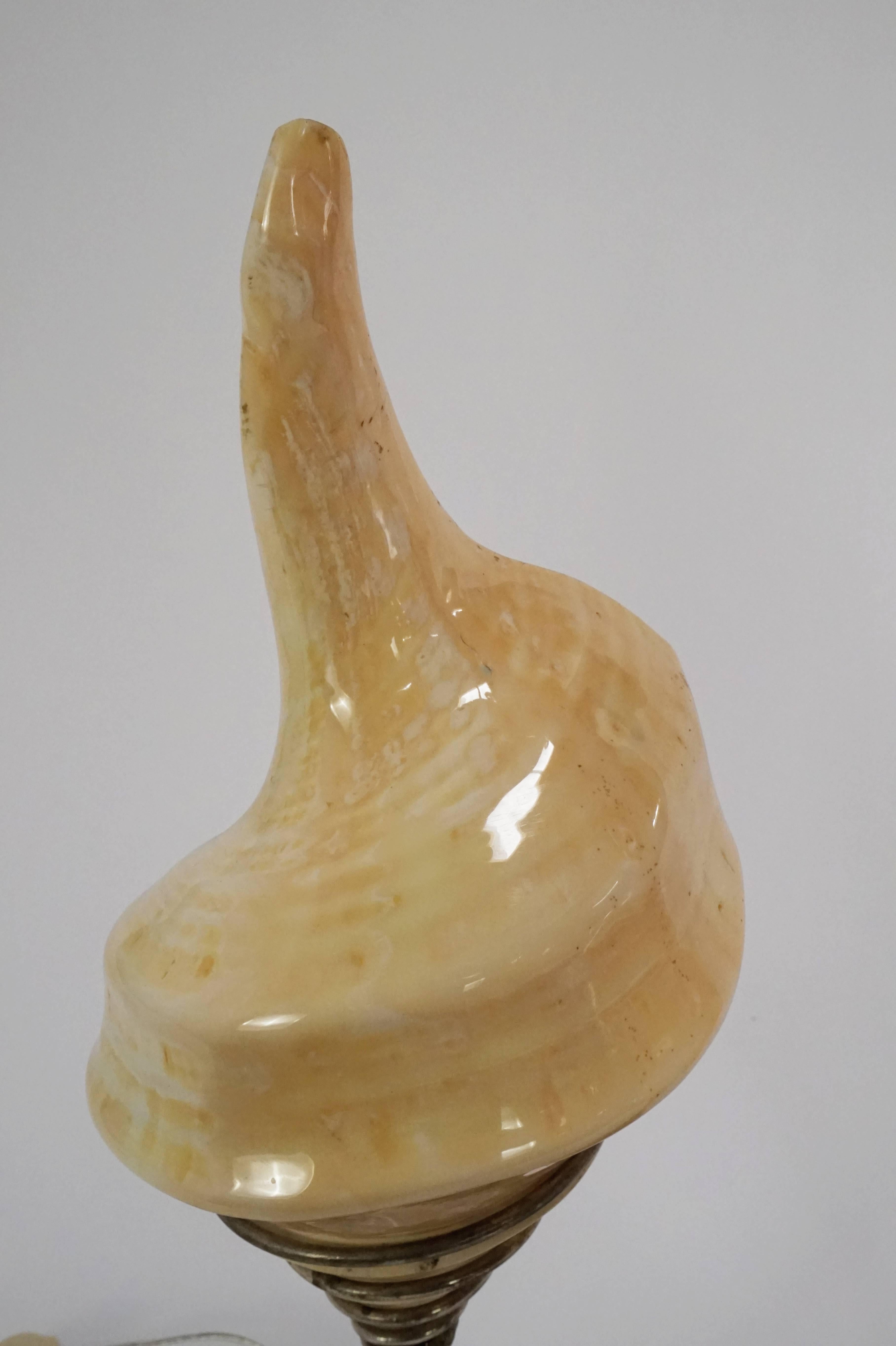 Philippine Pair of Sea Shell Lamps