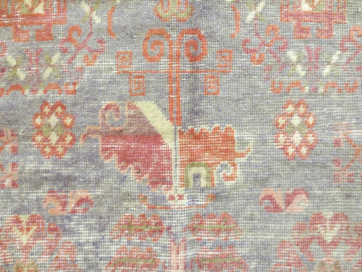 Antiker Khotan-Teppich (Spätes 19. Jahrhundert) im Angebot