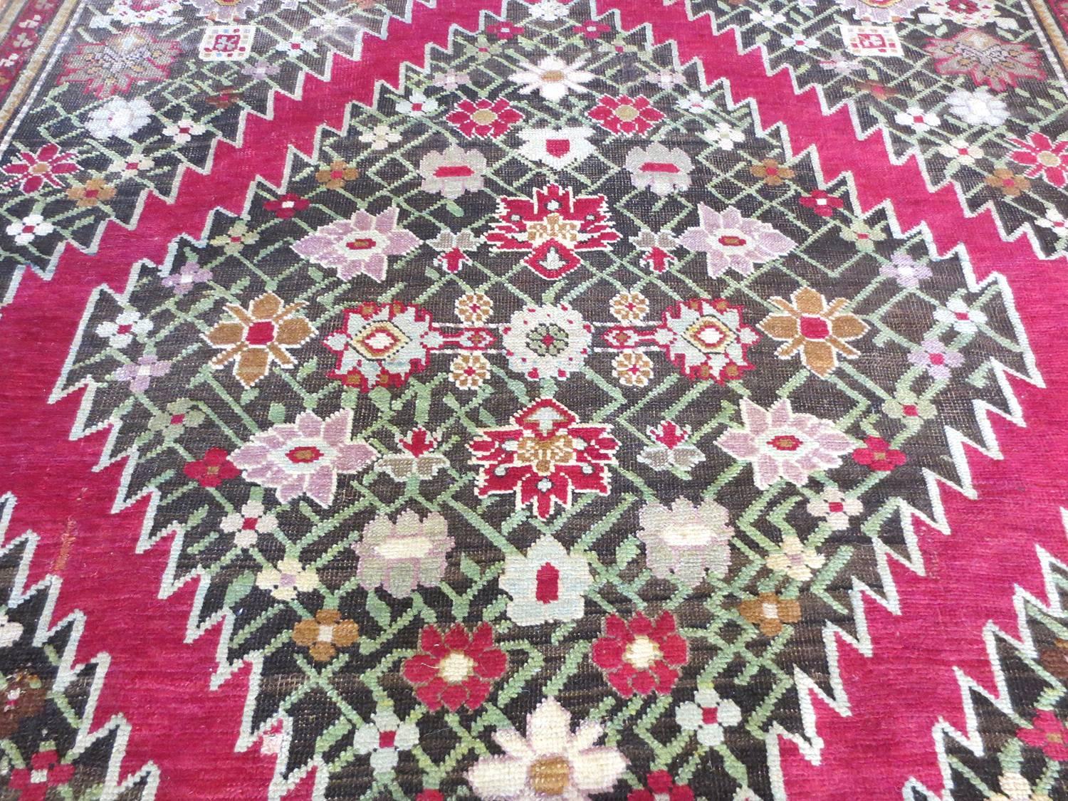 Caucasian Antique Karabagh Runner, circa 1900s For Sale