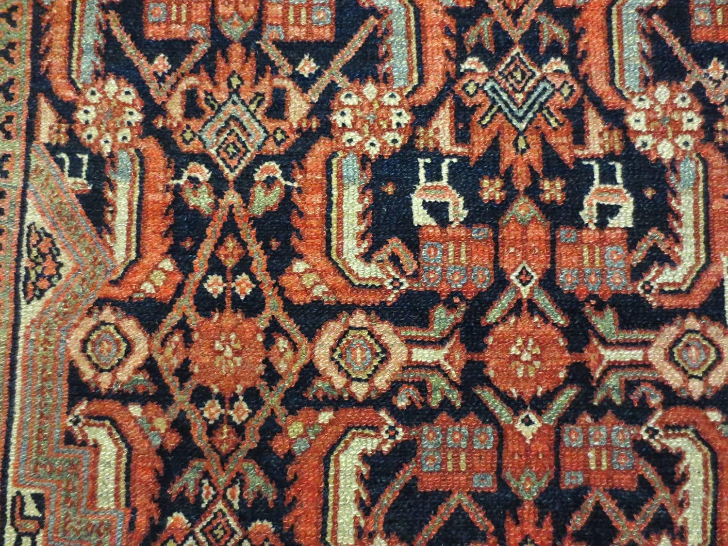 Antique Karabagh Gallery Size Runner, circa 1890s In Good Condition For Sale In Los Angeles, CA