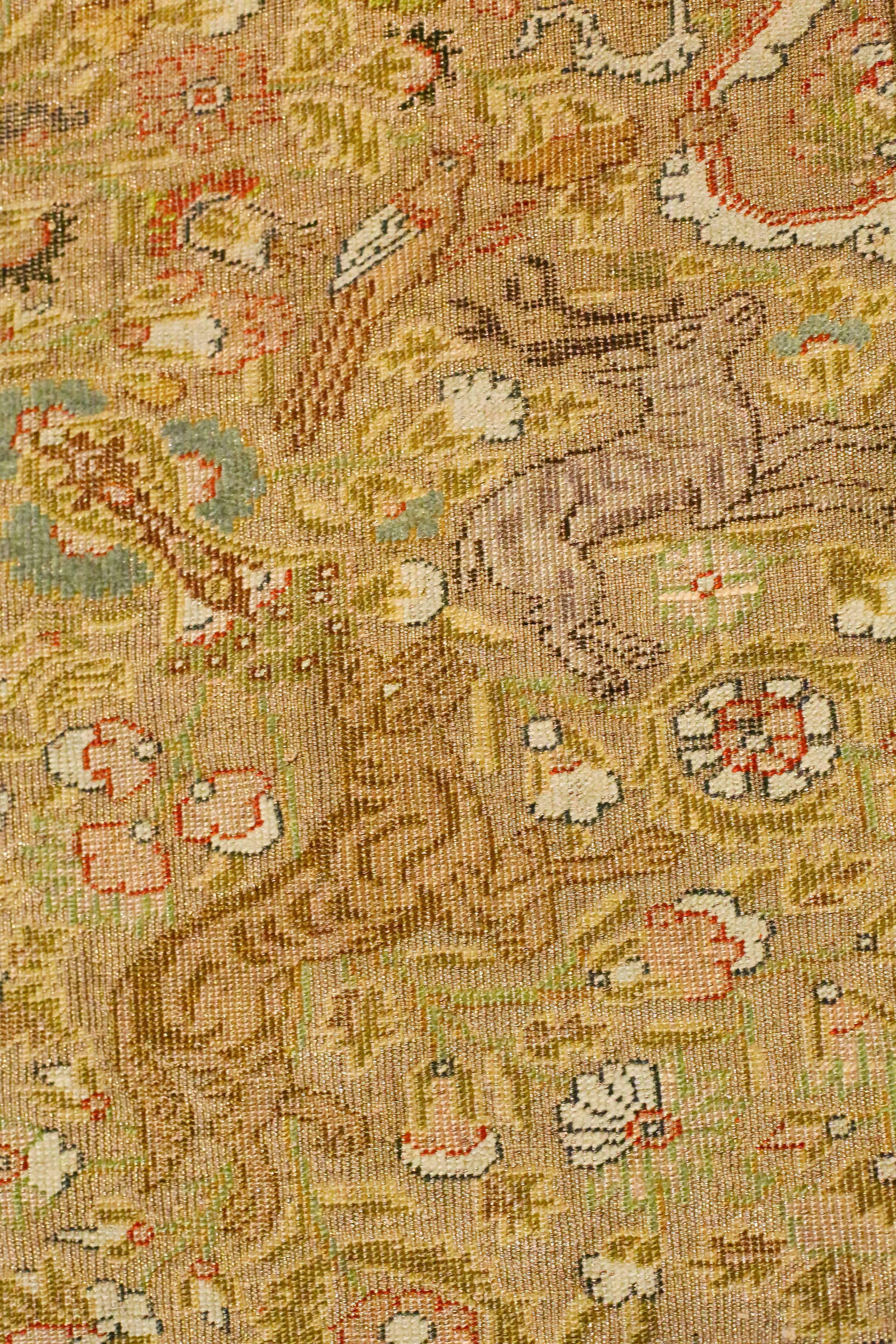 Antiker türkischer Kaiseri-Teppich aus Seide, um 1880 (Wolle) im Angebot