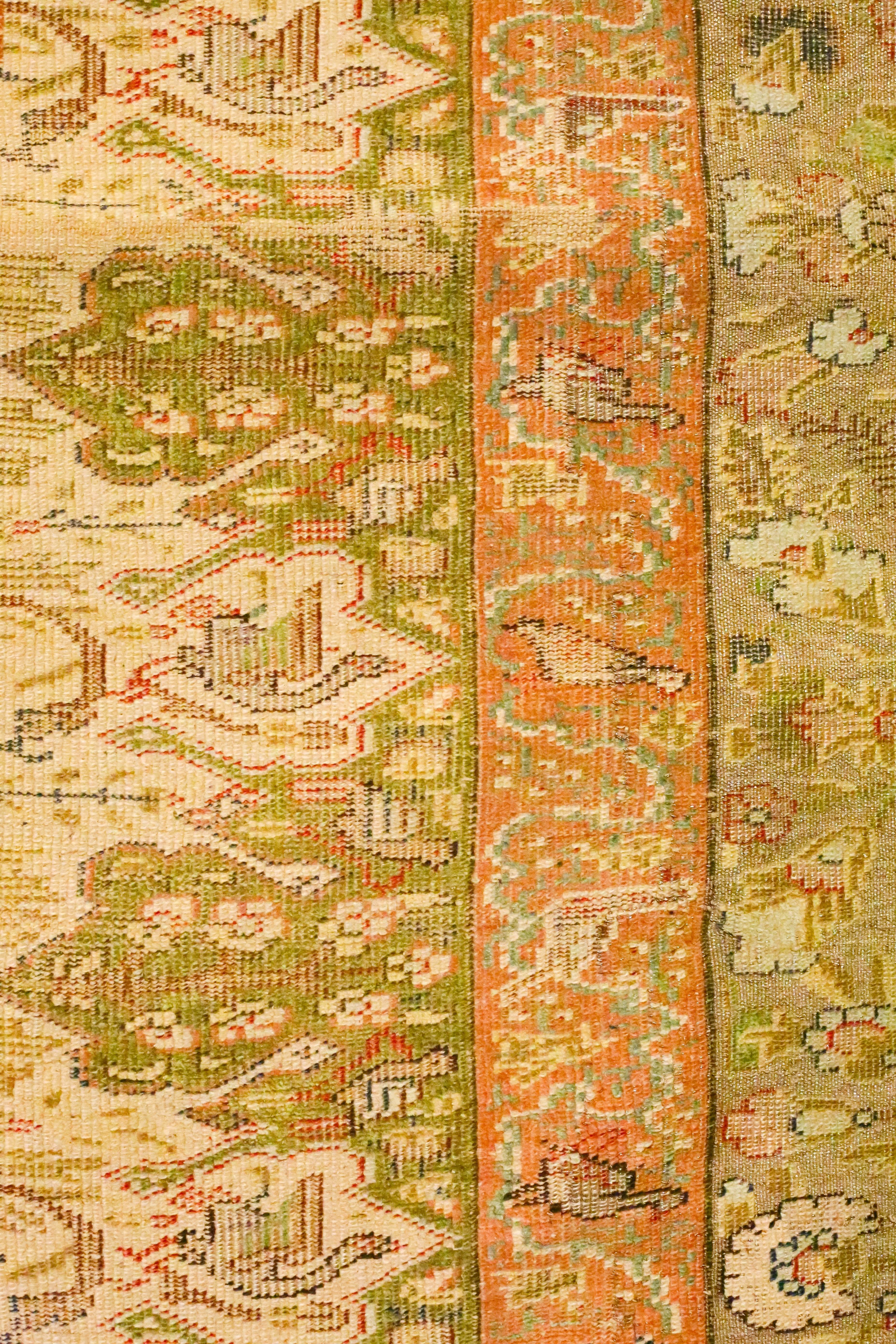 Antique Turkish Silk Kaiseri Rug, circa 1880s For Sale 2