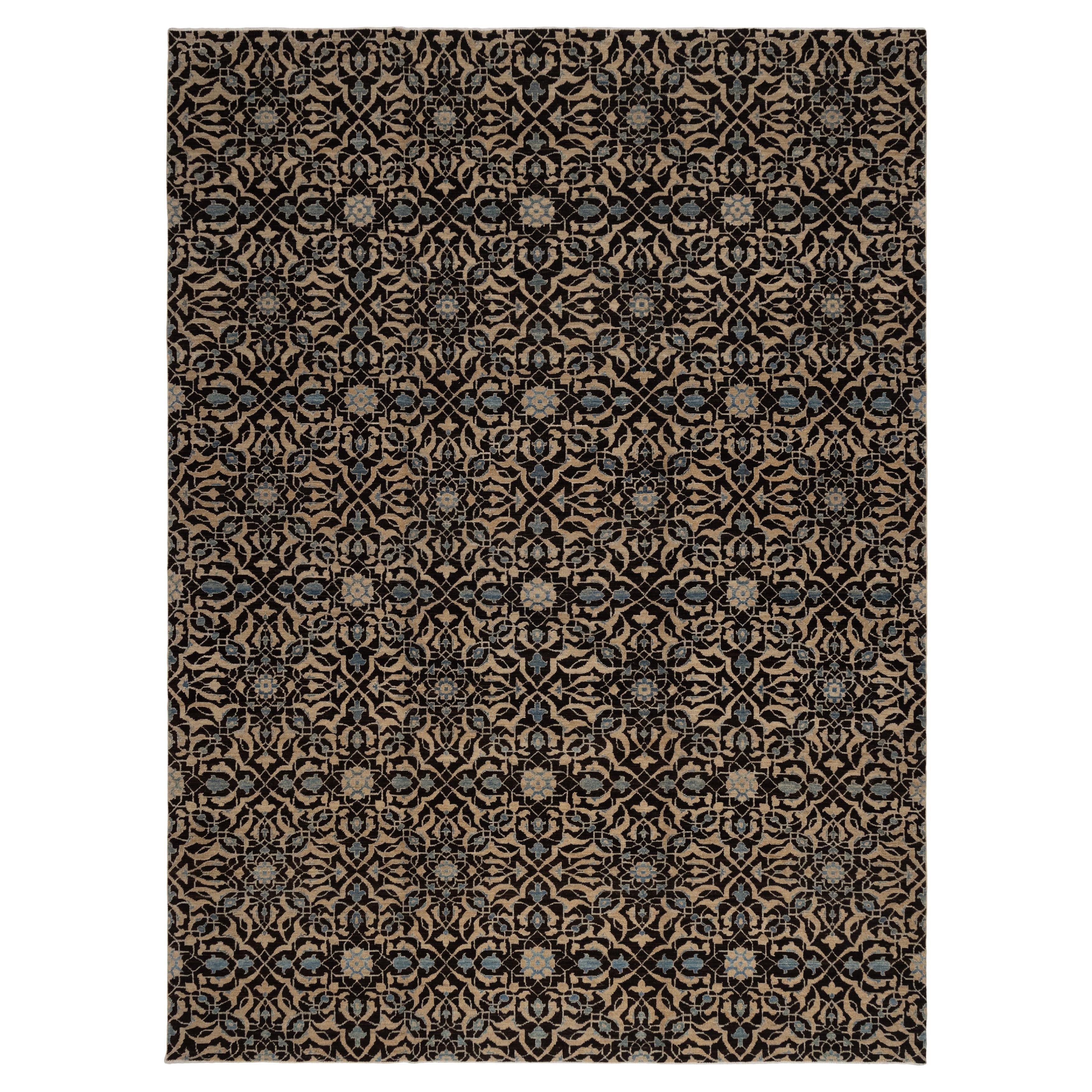 Tappeto Geometrico Afghano Blu