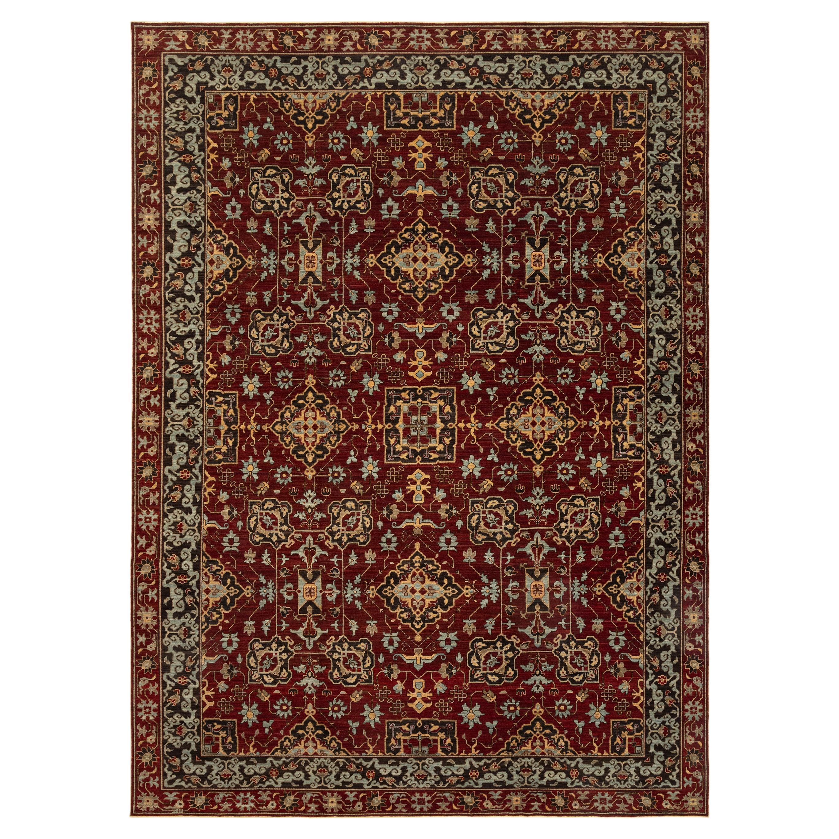 Tapis traditionnel afghan rouge